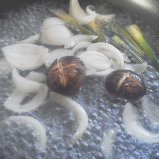椎茸と葉玉ねぎの甘酢煮